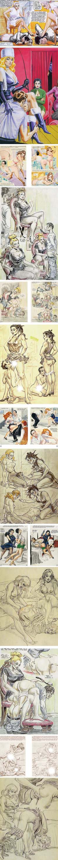 Dominatrices et Ma&icirc;tresses d'hommes soumis en bande dessin&eacute;e